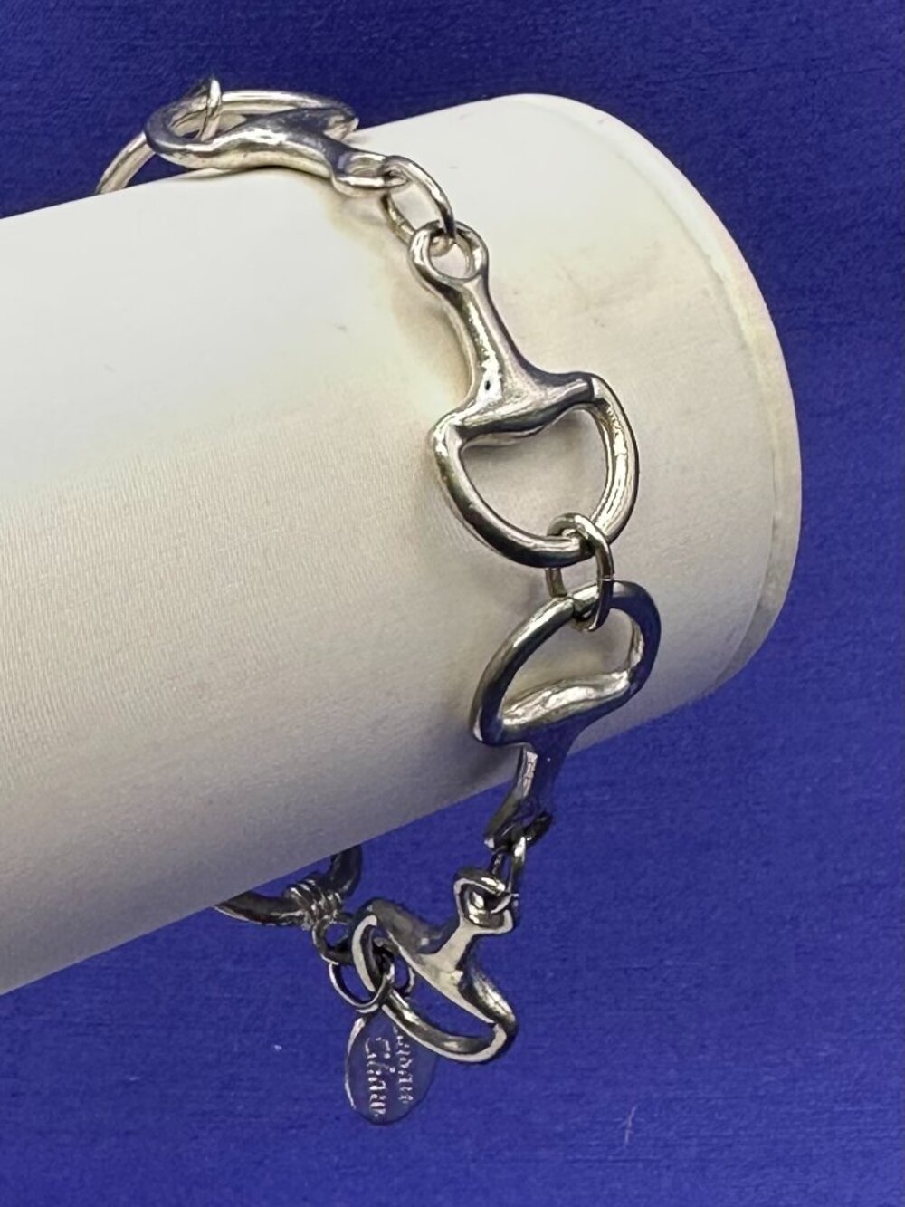 Susan Shaw Horse Bit Silver-Plated Bracelet Toggle Closure.  Made in USA